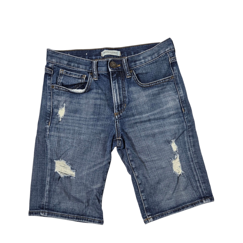 Banana Republic Blue Distressed Denim Shorts Sz.25